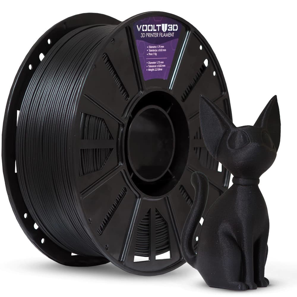 Filamento PLA Carvão Wood High Speed Premium - 1Kg