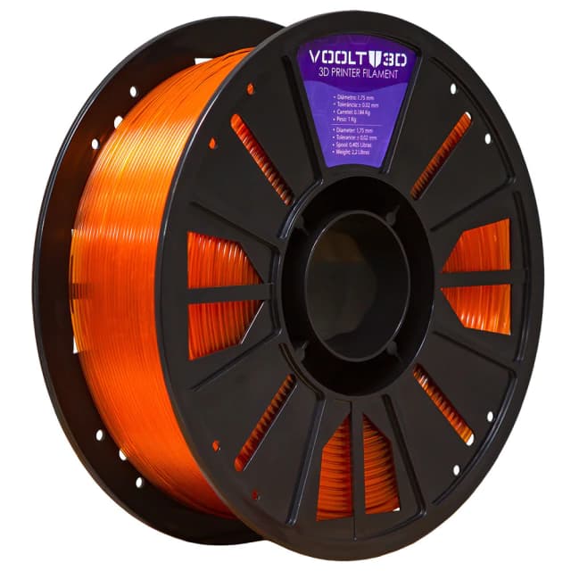 Filamento PETG HF Laranja Translúcido High Fluidity Premium - 1Kg — 3