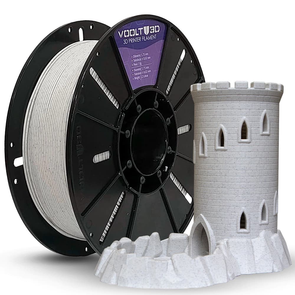 Filamento PLA Marmorizado Stone High Speed Premium - 1Kg