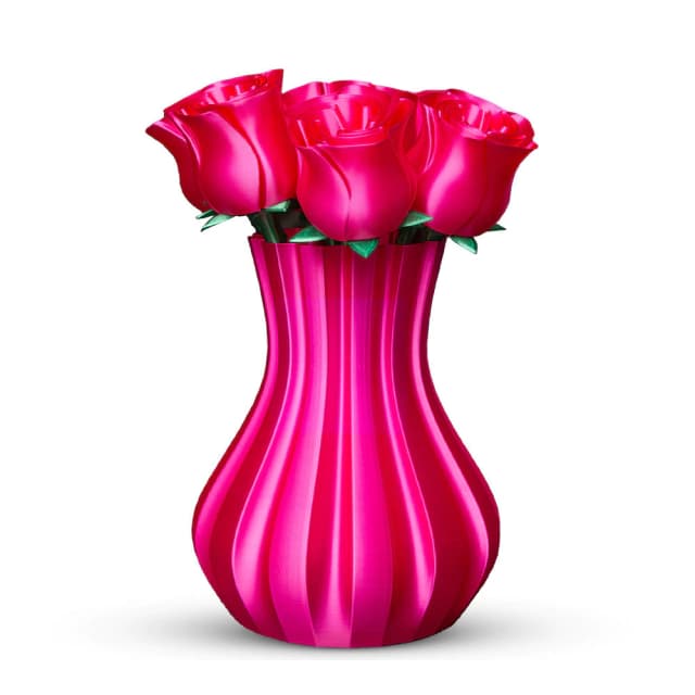 Filamento PLA Rosa Choque V-Silk High Speed Premium - 1Kg — peça impressa