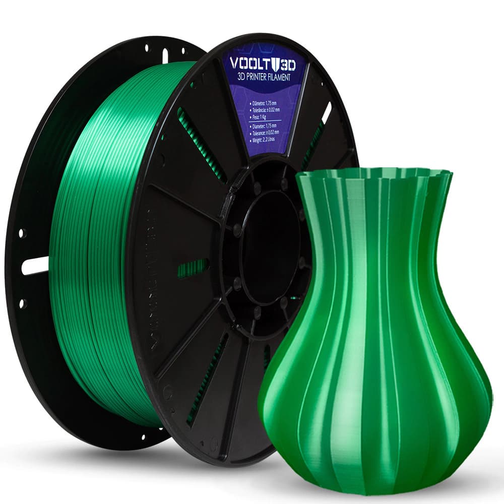 Filamento PLA Verde V-Silk High Speed Premium - 1Kg